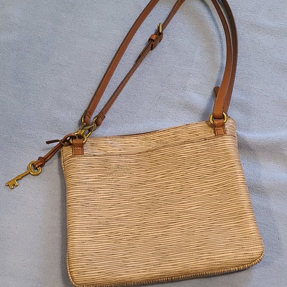 Fossil leather crossbody bag - Picture 3 of 5